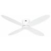 CasaFan ECO PLANO II 132 WE-WE WiFi Flügel lack weiß stropní ventilátor 28 W (Ø x v) 132 cm x 160 mm bílá s dálkovým ovládáním, s časovačem, vhodný i pro zimní