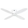 CasaFan ECO PLANO II 112 WE-WE WiFi stropní ventilátor 13 W (Ø x v) 112 cm x 160 mm bílá s dálkovým ovládáním, s časovačem, vhodný i pro zimní provoz, ovládání
