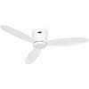 CasaFan ECO PLANO II 112 WE-WE WiFi stropní ventilátor 13 W (Ø x v) 112 cm x 160 mm bílá s dálkovým ovládáním, s časovačem, vhodný i pro zimní provoz, ovládání