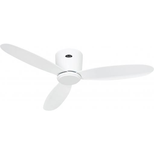 CasaFan ECO PLANO II 112 WE-WE WiFi stropní ventilátor 13 W (Ø x v) 112 cm x 160 mm bílá s dálkovým ovládáním, s časovačem, vhodný i pro zimní provoz, ovládání