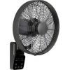 CasaFan AIROS ECO DESIGN WALL SW nástěnný ventilátor 25 W (Ø x v) 40 cm x 540 mm černá s dálkovým ovládáním, s časovačem