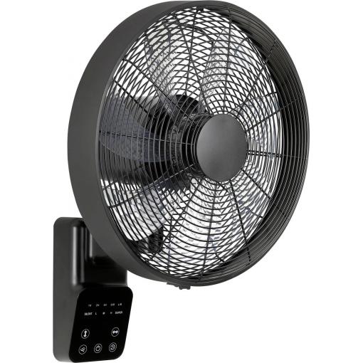 CasaFan AIROS ECO DESIGN WALL SW nástěnný ventilátor 25 W (Ø x v) 40 cm x 540 mm černá s dálkovým ovládáním, s časovačem