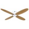 CasaFan ECO PLANO II 132 WE-EN WiFi Flügel Eiche natur stropní ventilátor 28 W (Ø x v) 132 cm x 160 mm bílá s dálkovým ovládáním, s časovačem, vhodný i pro