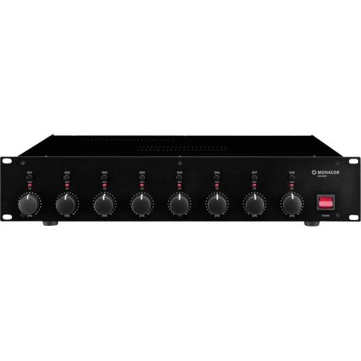 Monacor STA-850D PA zesilovač Výkon RMS na kanál při odporu 4 ohmy: 50 W