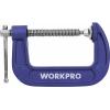 WorkPro WP232018 rychloupínač Rozpětí (max.):75 mm Vnější délka: 167 mm Délka vyložení:75 mm