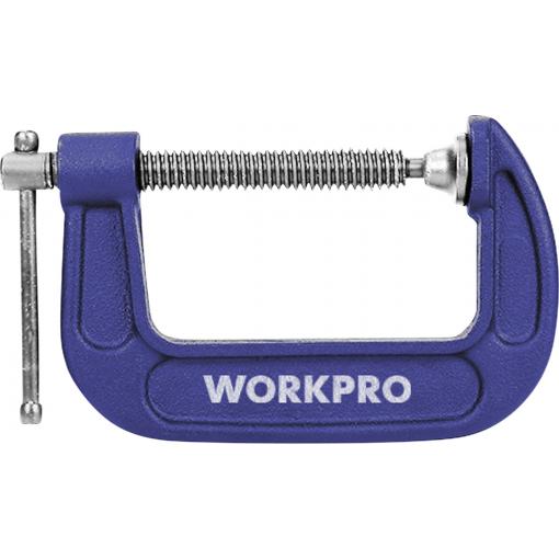 WorkPro WP232018 rychloupínač Rozpětí (max.):75 mm Vnější délka: 167 mm Délka vyložení:75 mm