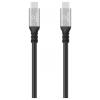 Renkforce Kabel USB-C USB 4.0 USB-C ® zástrčka 0.50 m černá hliníková zástrčka, silikonový, flexibilní provedení, 8K UHD RF-6820206