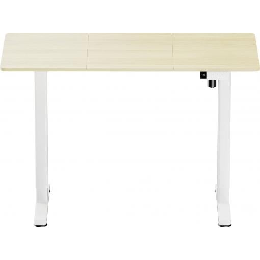 SpeaKa Professional psací stůl pro práci vsedě i ve stoje elektricky výškově nastavitelné Rozsah výšky: 72 do 1.2 m (š x h) 120 cm x 60 cm bílá, dřevo (světlé)