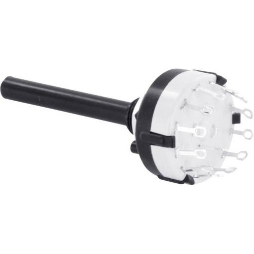 TRU COMPONENTS TC-DS2X6L TC-DS2X6L otočný spínač 0.35 A Počet pozic přepínače 6 6 x 30 ° 1 ks
