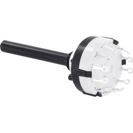 TRU COMPONENTS TC-DS4X3L TC-DS4X3L otočný spínač 0.35 A Počet pozic přepínače 3 3 x 30 ° 1 ks