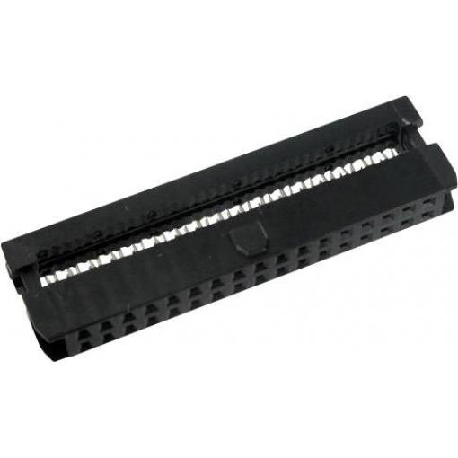 TRU COMPONENTS 1589691 konektor pro ploché kabely s odlehčením tahu Rastr (rozteč): 2 mm Počet pólů: 22 Počet řádků: 2 1 ks