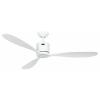 CasaFan AEROPLAN ECO 132 WE-WE Flügel Massivholz Weiß stropní ventilátor 27 W (Ø x v) 132 cm x 310 mm bílá s dálkovým ovládáním, s časovačem, vhodný i pro