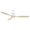 CasaFan AEROPLAN ECO 132 WE-NT Flügel Massivholz natur stropní ventilátor 27 W (Ø x v) 132 cm x 310 mm bílá s dálkovým ovládáním, s časovačem, vhodný i pro