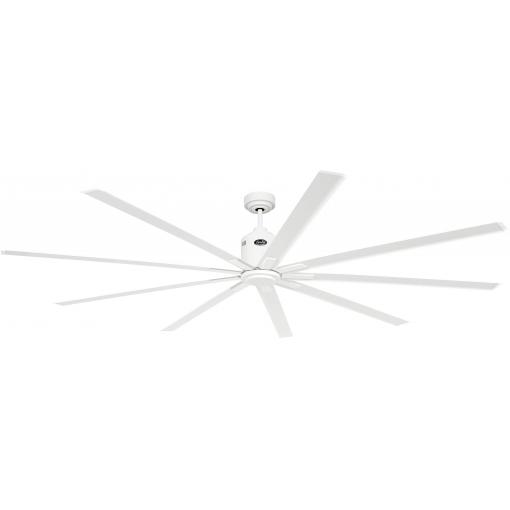CasaFan BIG SMOOTH ECO 220 WE-WE Flügel Weiß stropní ventilátor 35 W (Ø x v) 224 cm x 460 mm bílá s dálkovým ovládáním, s časovačem, vhodný i pro zimní provoz