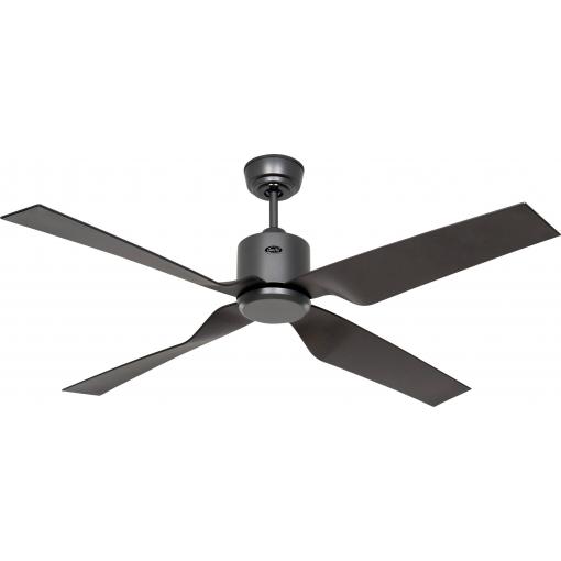 CasaFan ECO VENTOS IP44 132 BG-BG WiFi Flügel basaltgrau stropní ventilátor 26 W (Ø x v) 132 cm x 435 mm čedičově šedá s dálkovým ovládáním, s časovačem,