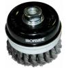 IRONSIDE Ocelový hrncový kartáč Ø 80 mm, pro úhlovou brusku, copánkový drát, se závitovým připojením M14, tloušťka drátu 0,50 mm 243006 1 ks