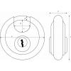 ABUS 20317 6 visací zámek 51 mm, nerezová ocel, mosaz