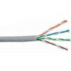 Kabel UTP Cat6 AWG23, 100 m, šedý, drát, PVC