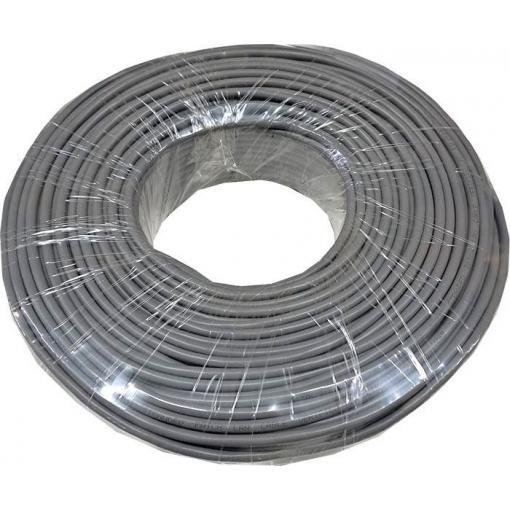 Instalační kabel UTP Cat6 4×2×24AWG, lanko, 100 m, šedý