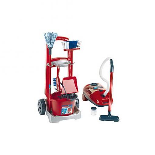 Malý model Theo Vileda cleaning trolley + vvakuum cleaner