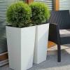 Siena Garden 590_05 Nádoba na rostliny plast bílá