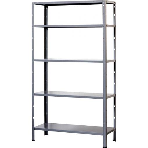 IRONSIDE 140020 skladový regál –- kompletní regál , (š x v x h) 1000 x 2000 x 400 mm, kov, kovová podlaha