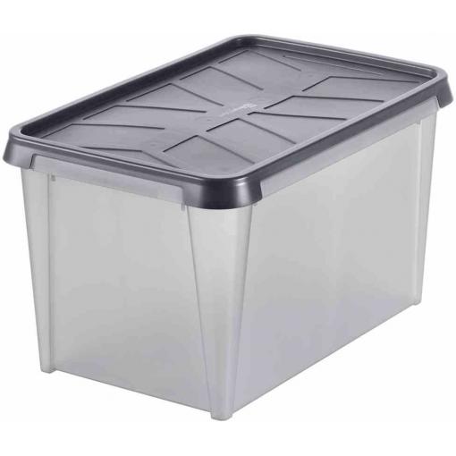 Orthex 3462050 Úložný box, (d x š x v) 60 x 40 x 35 cm, šedá, 1 ks