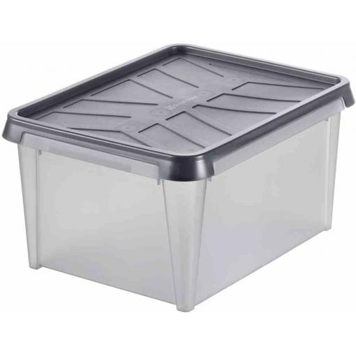 Orthex 3461050 Úložný box, (d x š x v) 50 x 40 x 27 cm, šedá, 1 ks