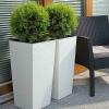 Siena Garden 593_05 Nádoba na rostliny plast bílá