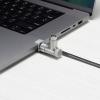 HYPER kabelový zámek pro notebooky, kódový zámek s klíčem 2 m MacBook Pro Cable Lock