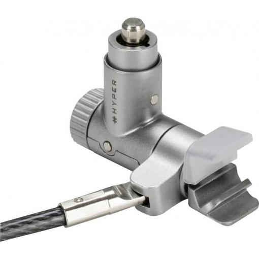 HYPER kabelový zámek pro notebooky, kódový zámek s klíčem 2 m MacBook Pro Cable Lock