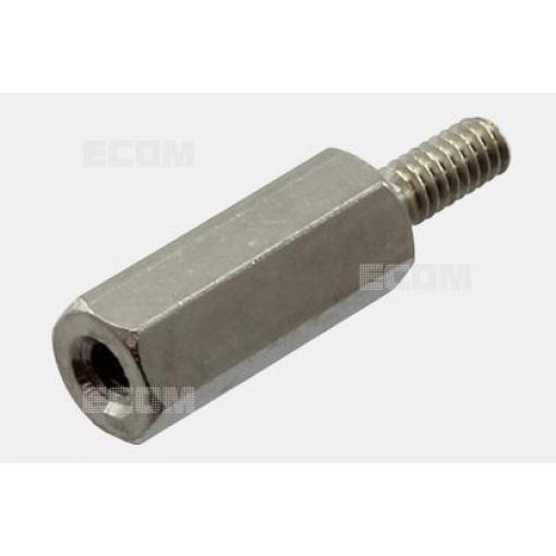Distanční sloupek kov M3, délka 45 mm, vnitřní/vnější závit