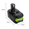 Green Cell GC-PTRY18V4 RB18L40 náhradní akumulátor pro elektrické nářadí 18 V 4.0 Ah Li-Ion