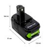 Green Cell GC-PTRY18V5 RB18L50 náhradní akumulátor pro elektrické nářadí 18 V 5.0 Ah Li-Ion