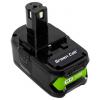 Green Cell GC-PTRY18V5 RB18L50 náhradní akumulátor pro elektrické nářadí 18 V 5.0 Ah Li-Ion