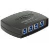 Delock 87724 USB 3.0 přepínač černá