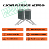 AZSW500 - sada pohonu pro křídlovou bránu do 500 kg
