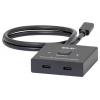 club3D CSV-2511 Přepínač USB-C® (USB 3.2 Gen 2) lze použít oboustranně, LED ukazatel