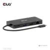 club3D USB-C® dokovací stanice CSV-2552 integrovaná čtečka karet, napájení USB-C®