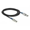 Delock pevný disk kabel [1x Mini-SAS zástrčka (SFF-8644) - 1x mini SAS zástrčka (SFF-8088)] 2 m černá