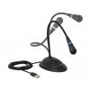 husí krk USB mikrofon Delock 65871 Druh přenosu:USB, kabelový vč. kabelu, stojan