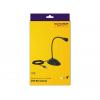husí krk USB mikrofon Delock 65871 Druh přenosu:USB, kabelový vč. kabelu, stojan