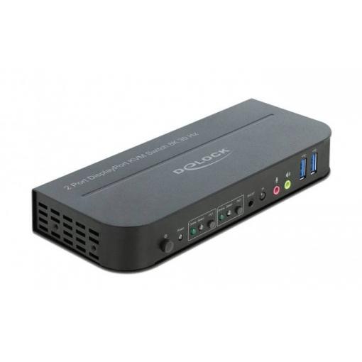 Delock 11482 DisplayPort přepínač DisplayPort, HDMI ovládání gesty, myš, klávesnice, dálkové ovládání 3840 x 2160 Pixel