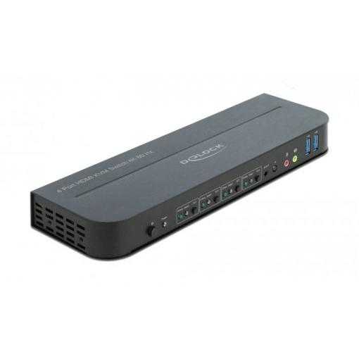 Delock 11483 HDMI přepínač HDMI klávesnice, myš, ovládání gesty, dálkové ovládání 3840 x 2160 Pixel