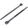 TRU COMPONENTS TC-DK-180SBK203 stahovací pásky 180 mm 6 mm černá s dvojitou hlavou 1 ks
