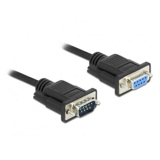 Delock pevný disk kabel [1x D-SUB zástrčka 9pólová - 1x D-SUB zásuvka 9pólová] 3 m černá