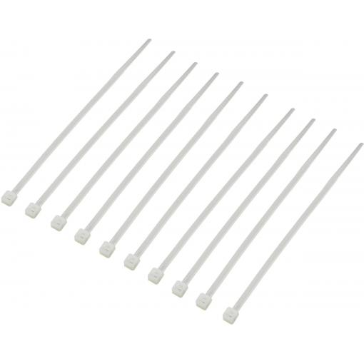 TRU COMPONENTS 1592855, TC-CV100K203, stahovací pásky, 2.50 mm, 100 mm, přírodní, 1000 ks