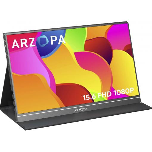 Arzopa S1 Table Přenosný monitor 39.6 cm (15.6 palec)1920 x 1080 Pixel, 16:9, 25 ms, IPS LCD