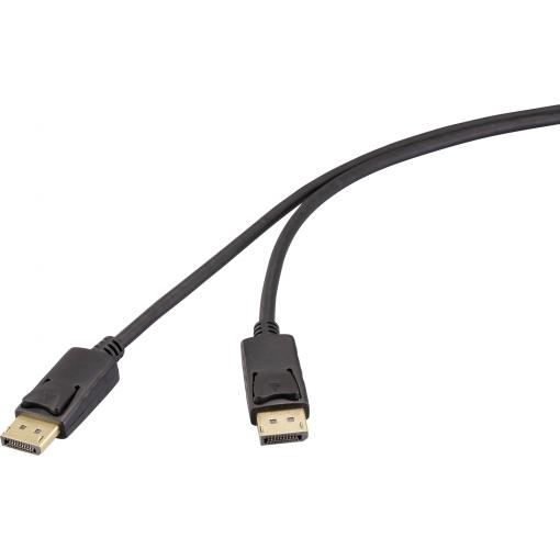 Renkforce DisplayPort kabel Konektor DisplayPort, Konektor DisplayPort 1.00 m černá RF-6830472 4K UHD Kabel DisplayPort