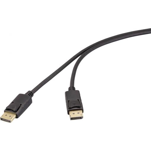 Renkforce DisplayPort kabel Konektor DisplayPort, Konektor DisplayPort 3.00 m černá RF-6830476 4K UHD Kabel DisplayPort